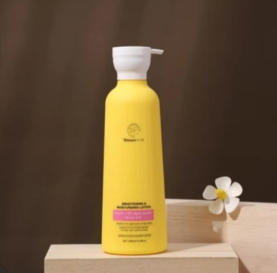 Bitnara Brightening And Moisturizing Lotion With Vitami, 2% Alpha Arbutin, and Feulic acid