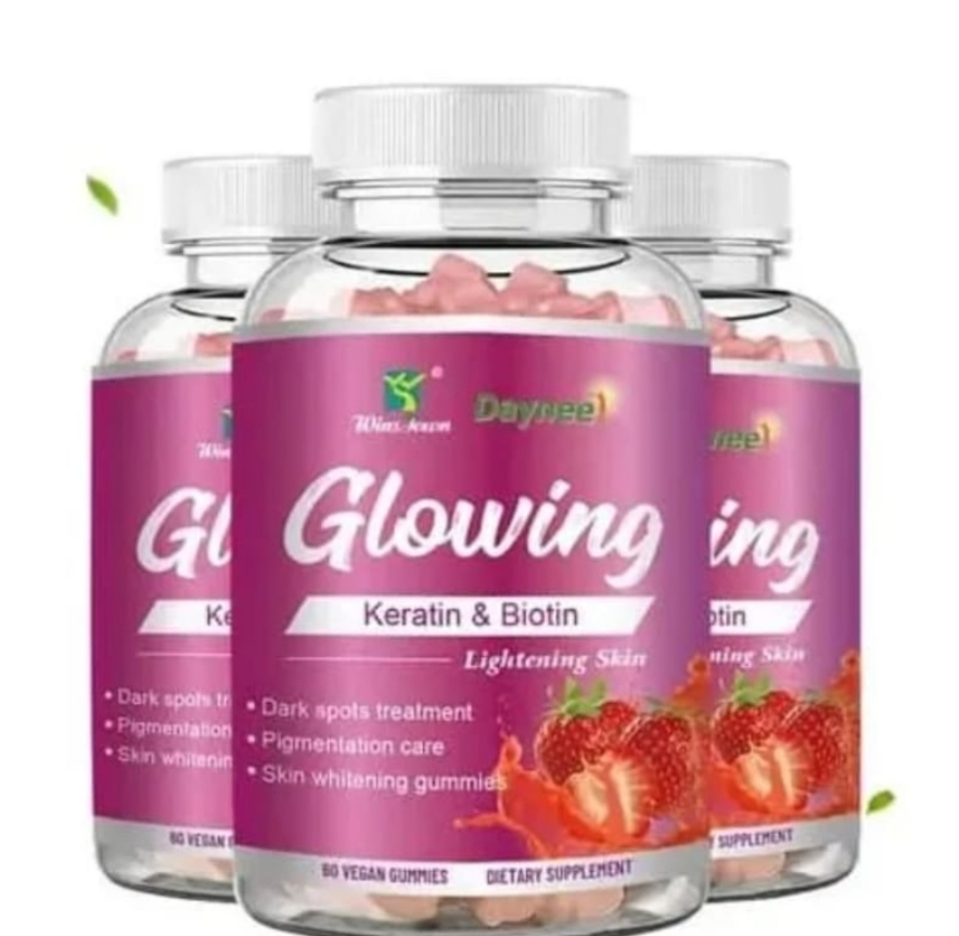 Wins Town Glowing Gummies With Keratin And Biotin 60 Vegan Gummies