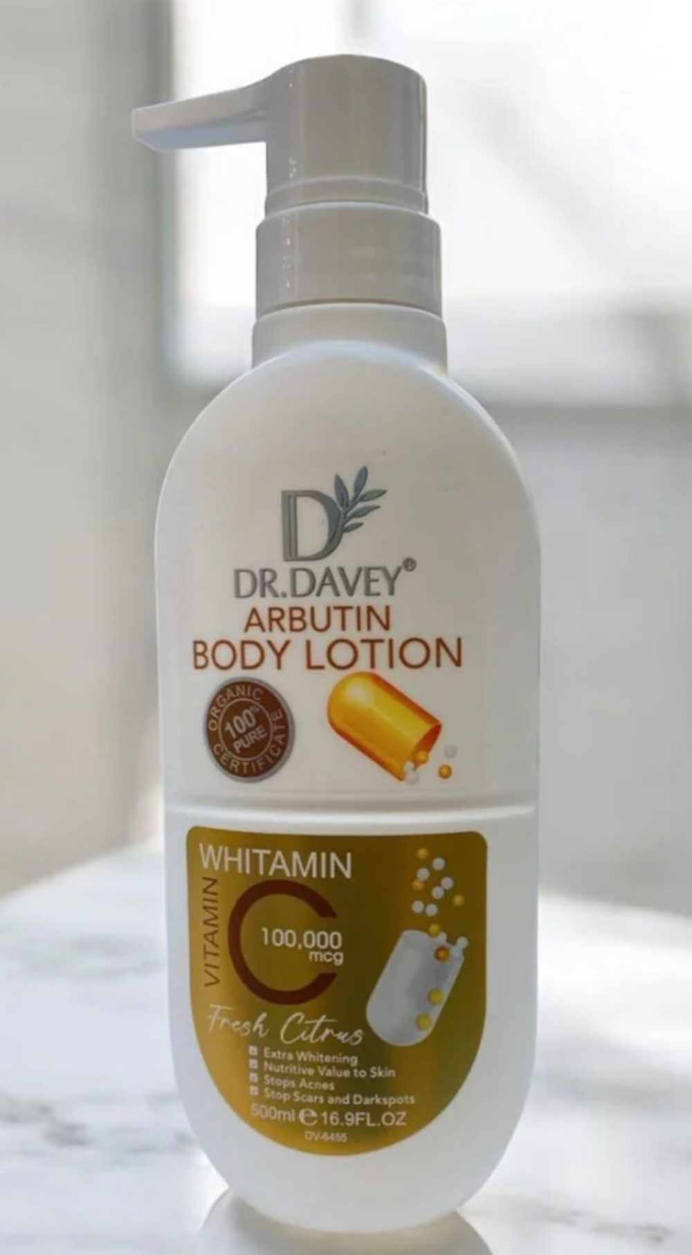 Dr Davey Arbutin and Vitamin C Fresh Citrus Body Lotion