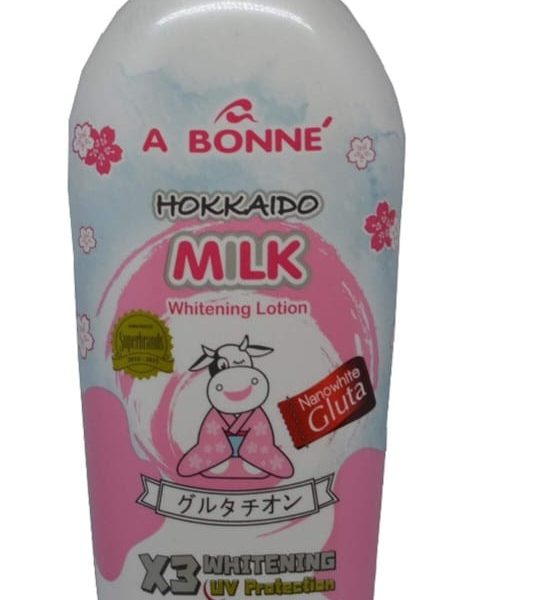 A Bonne Hokkaido Milk Whitening Lotion with Nanowhite Gluta 400ml