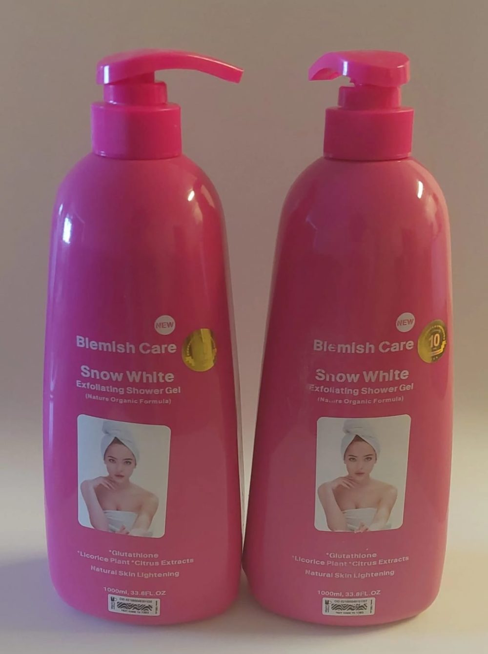 Blemish Care Snow White Exfoliating Shower Gel 1000ml(one)