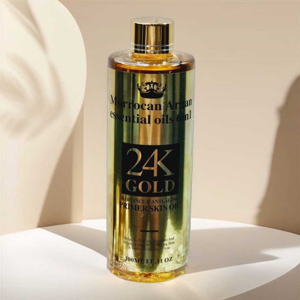 Morrocan Argan 24k Gold Essential 6 in 1 Oil 300ml