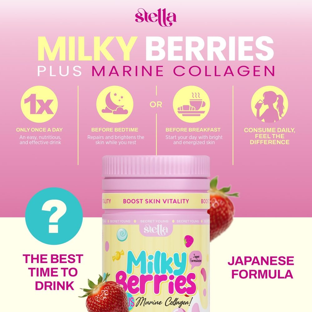 Stella (Skandal) Milky Berries Plus Marine Collagen  Supplement - Image 2