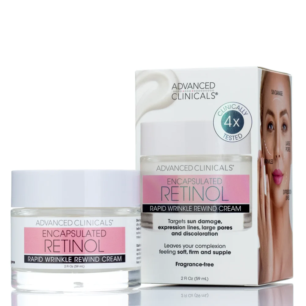 Advanced Clinicals Retinol Wrinkle Rewind Face Cream