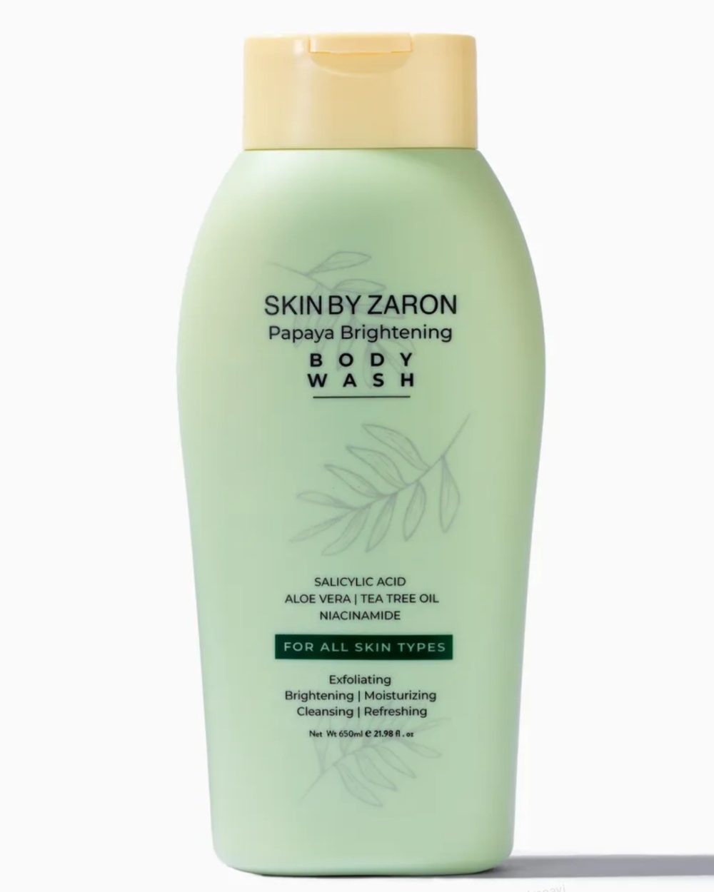 Skin By Zaron Papaya Brightening Body Wash 650ml