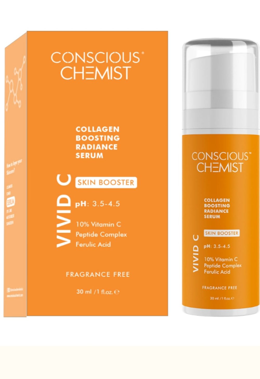 Conscious Chemist 10% Vitamin C Boosting Radiance Serum 30ml