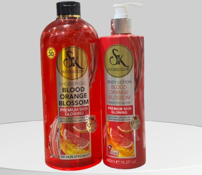 SK Duchess Glow Blood Orange Blossom Body Lotion and Shower Gel