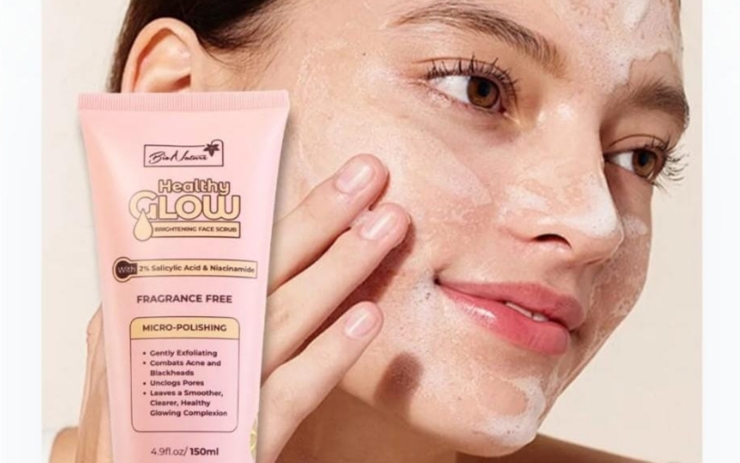 Bionature Healthy Glow Brightening Face Scrub 150ml