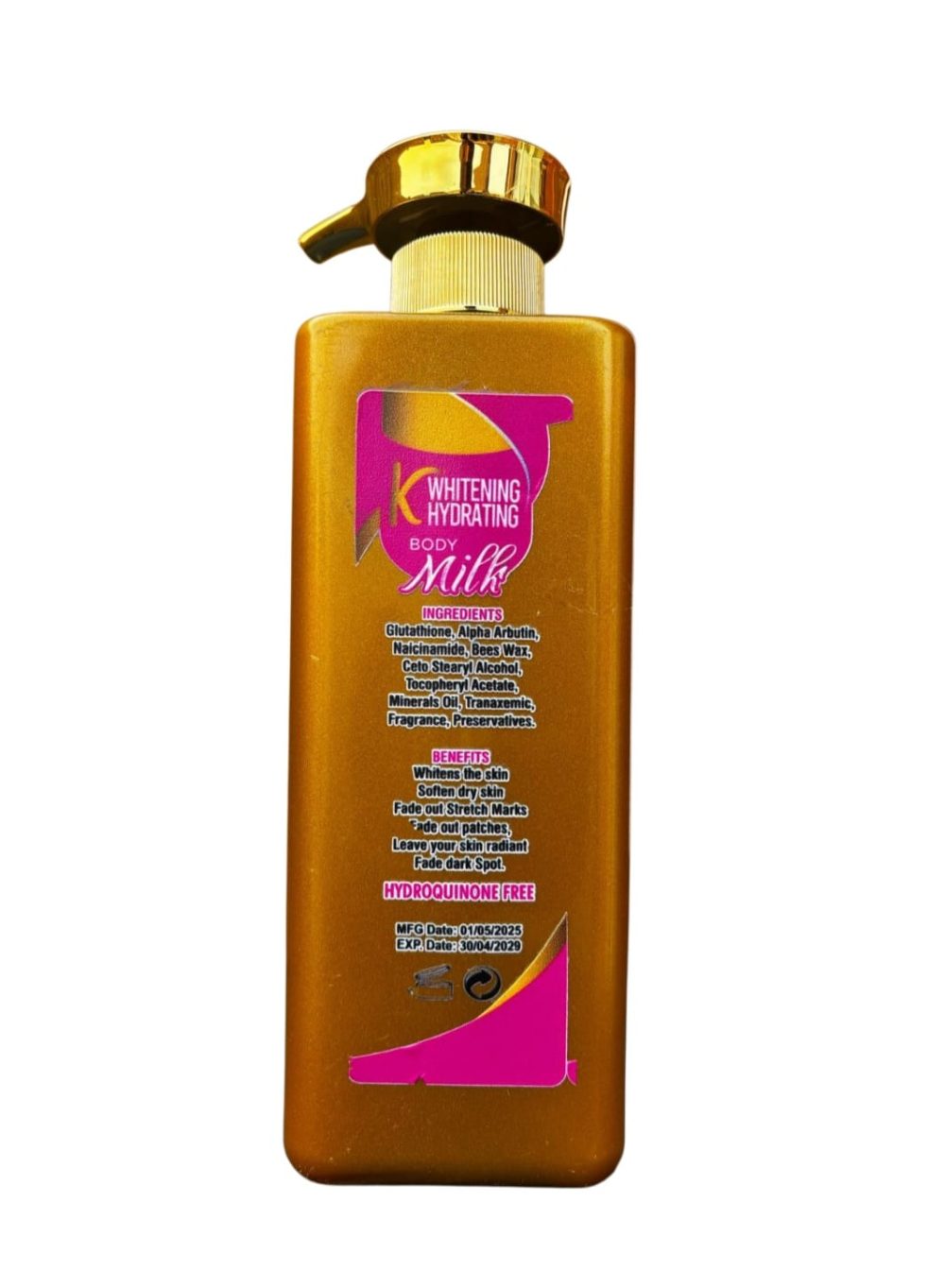 K Whitening Hydrating Body Milk with SPF25 450ml