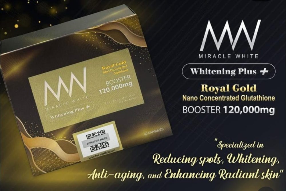 Miracle White Royal Gold 120000mg Glutathione Booster Injection