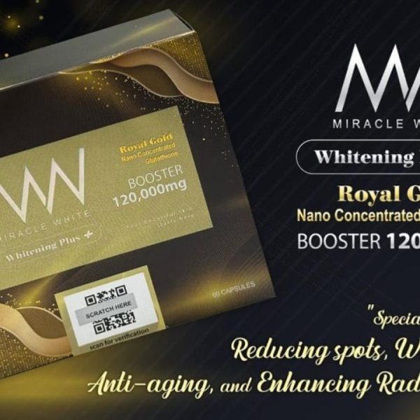 Miracle White Royal Gold 120000mg Glutathione Booster Injection