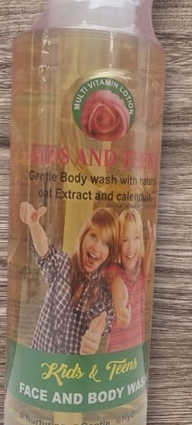 Kids And Teens Face and Body Wash 500ml