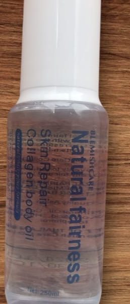 Blemish Care Natural fairness skin repair collagen body oil 250 ml