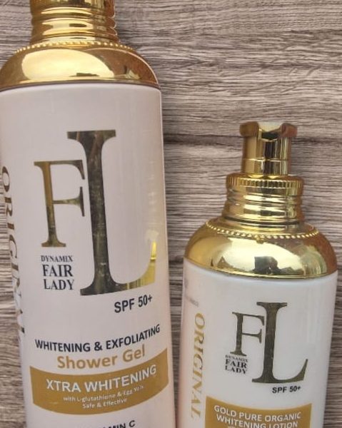 Dynamix Fair Lady Gold Pure Organic Body Milk and Shower Gel
