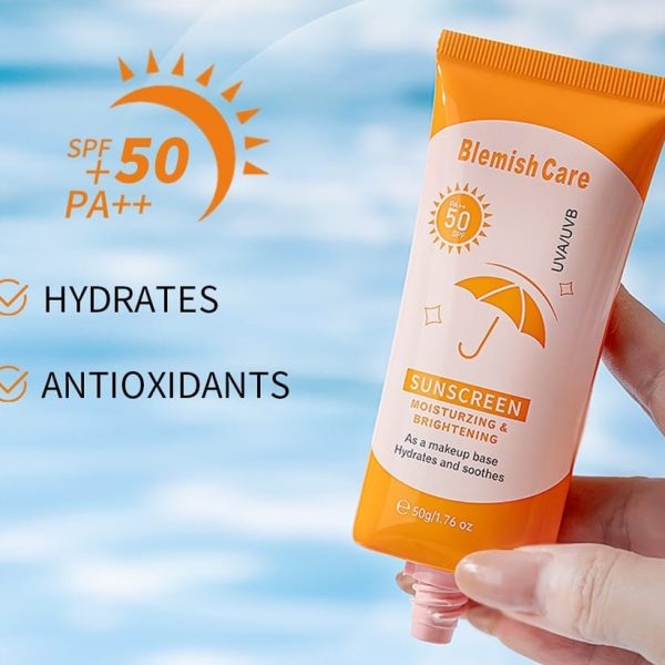 Blemish Care Moisturizing and Brightening Sunscreen, SPF 50+ PA ++++, 1.76 fl oz (50g)