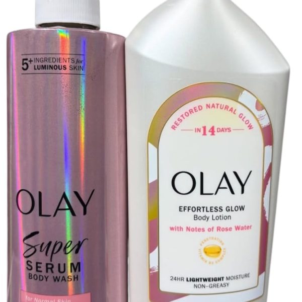 Olay Super Serum Body Wash for Normal Skin and Body Glow Lotion