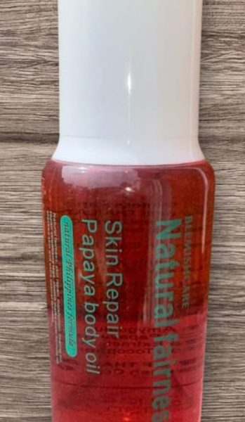 Blemish Care Natural fairness skin repair Papaya body oil 250 ml