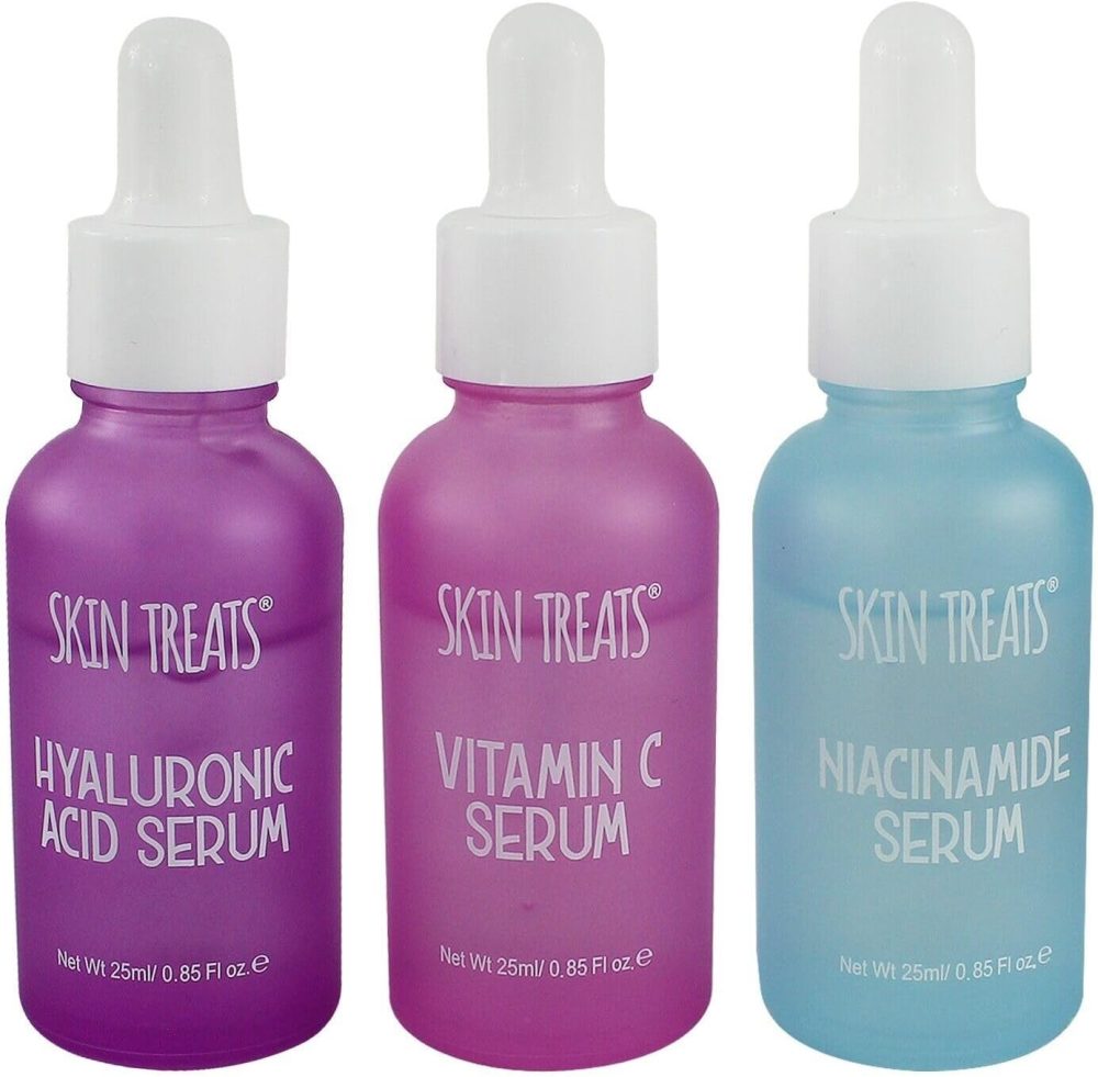 Skin Treats 3 Pack Skin Boosting Serums | Hyaluronic Serum | Niacinamide Serum | Vitamin C Serum - Image 2