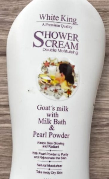 White King Moisturizing Shower Cream Goat Milk with Pearl Powder