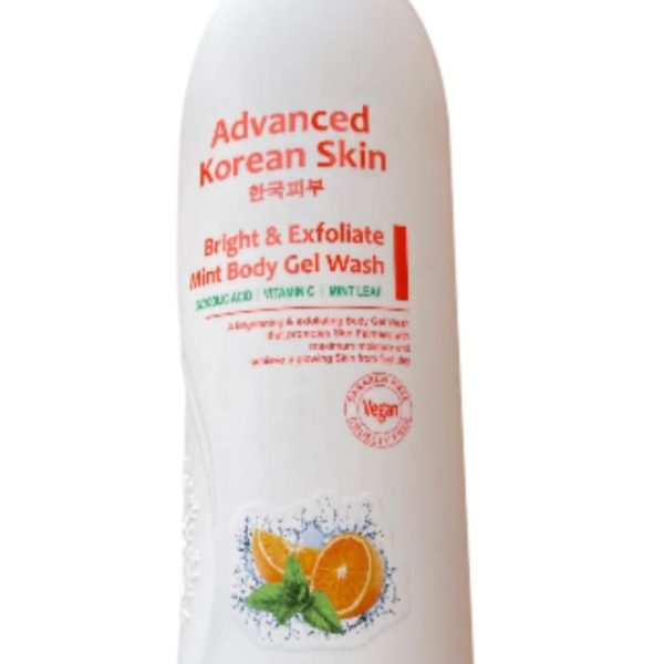 Advanced Korean Skin Bright and Exfoliate Body Gel Wash 500ml