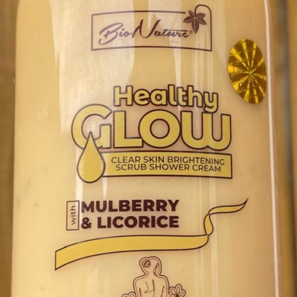 Bionature Healthy Glow Clear Skin Brightening Scrub Shower Cream 1000ml