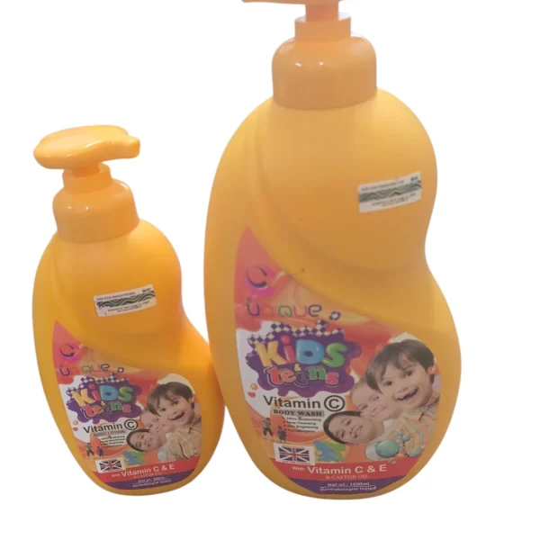 Unique Kids And Teens Vitamin C Brightening Lotion 500ml+ Shower Gel 1000ml Set