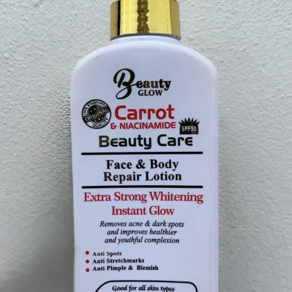 Beauty Glow Carrot & Niacinamide Extra Strong Whitening Lotion 400ml