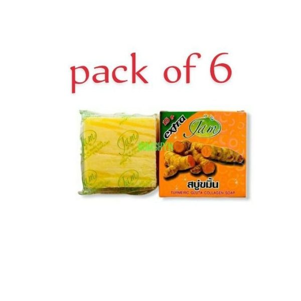Jam Tumeric Gluta Collagen Soap Pack of Two