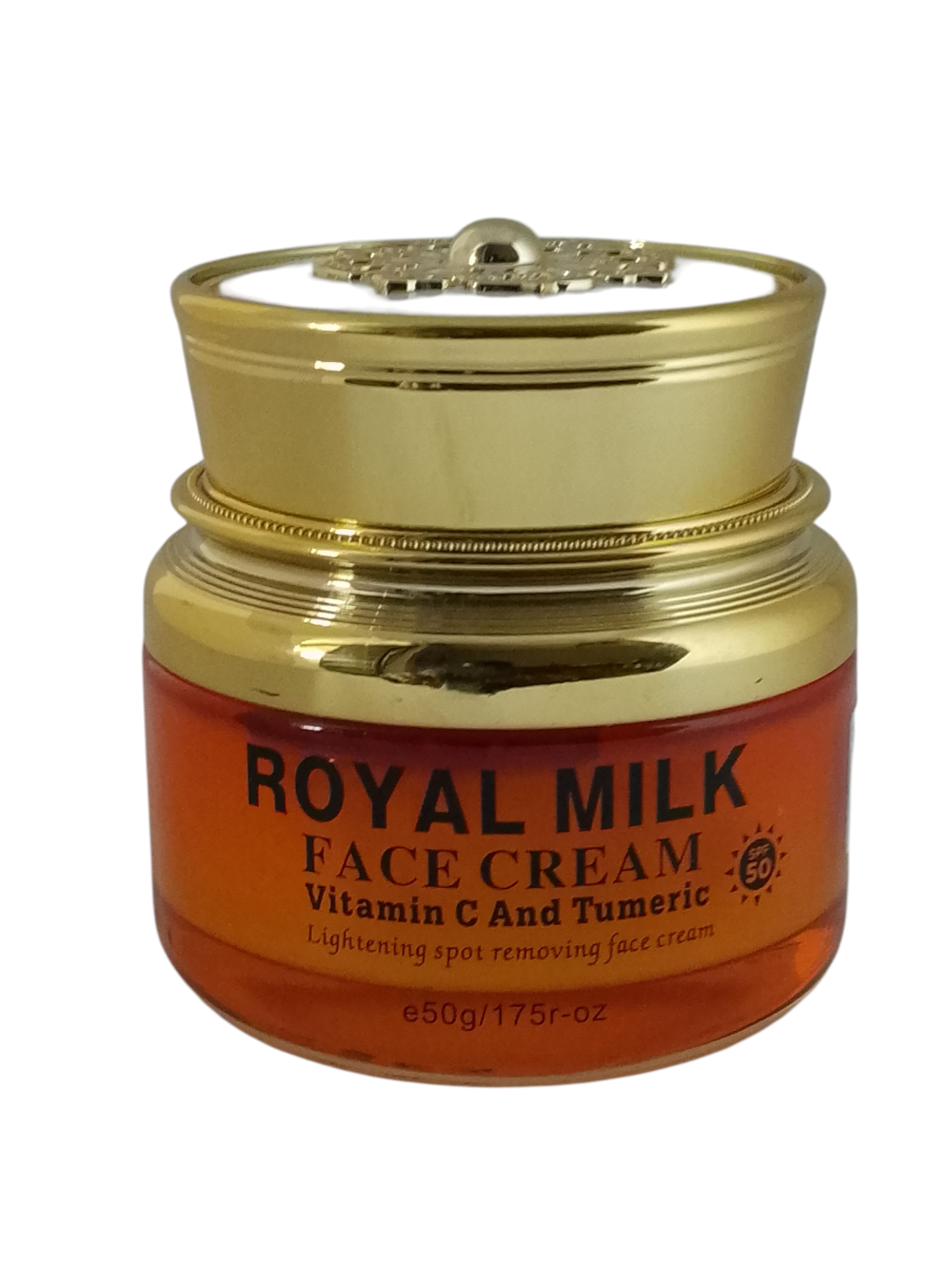 ROYAL MILK FACE CREAM WITH VITAMIN C, TUMERIC, AND SPF 50 LIGHTENING SPOT FACE CREAM