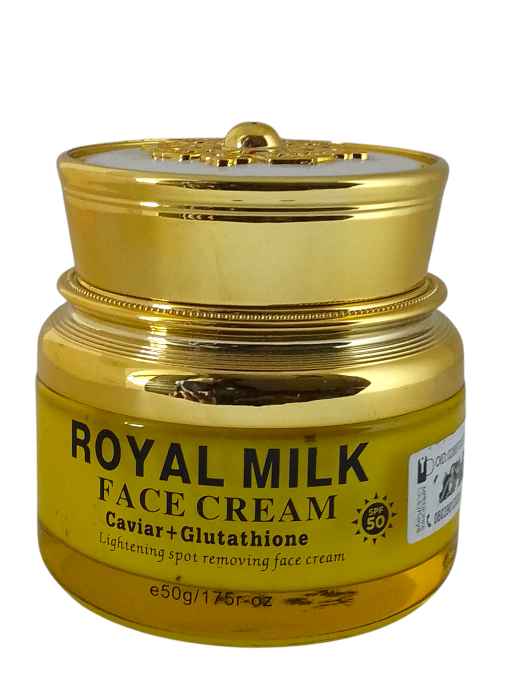 ROYAL MILK LIGHTENING SPOT FACE CREAM WITH CAVIAR, GLUTATHIONE AND SPF 50