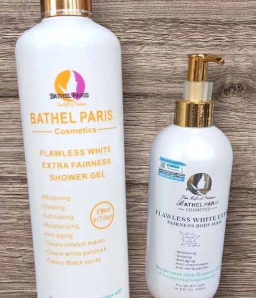 Flawless White Extra Fairness Shower Gel and Body Milk