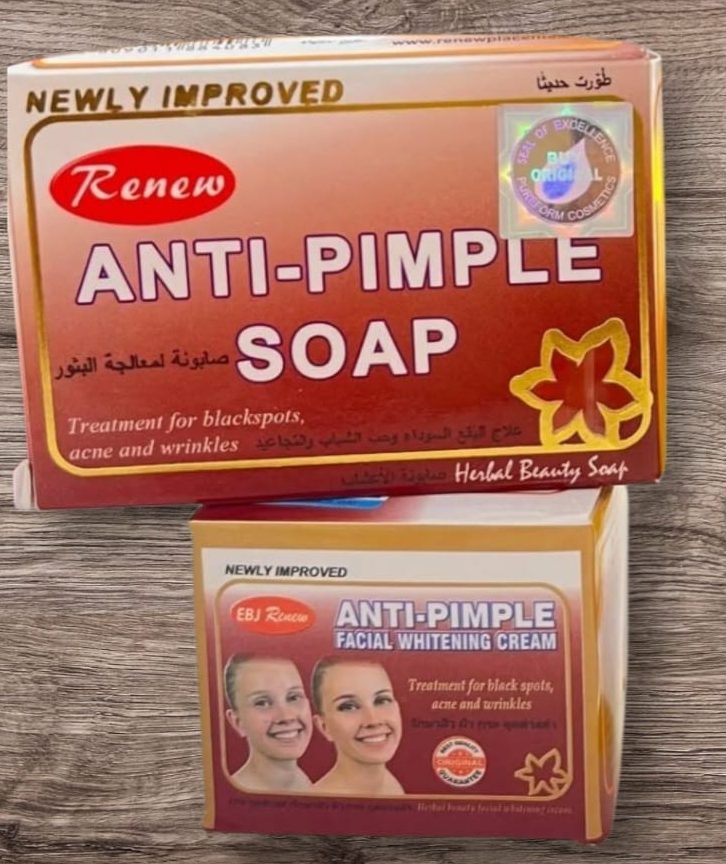 Renew Anti pimple face soap and Whitening Cream