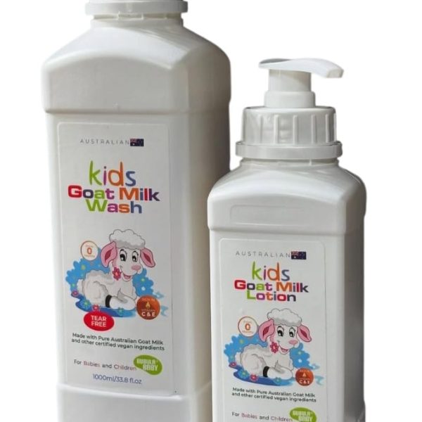 Bubula Baby Australian Kids Goat Milk Lotion  and Shower Gel