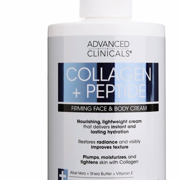 Advanced Clinicals Collagen and Peptide Body Cream  444ml