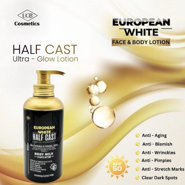 European White Half Cast Body Lotion 500ml