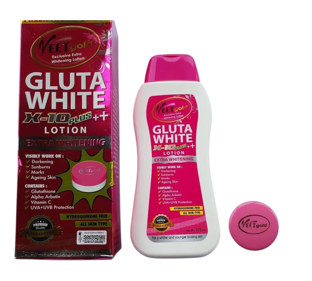 VEET GOLD GLUTA WHITE X 10 PLUS EXTRA WHITENING LOTION