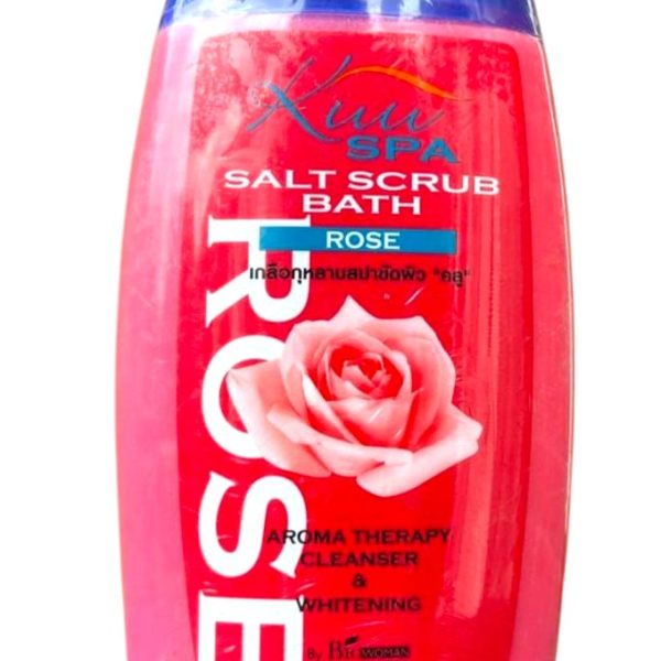 Kuu Spa Salt Scrub Bath – Rose