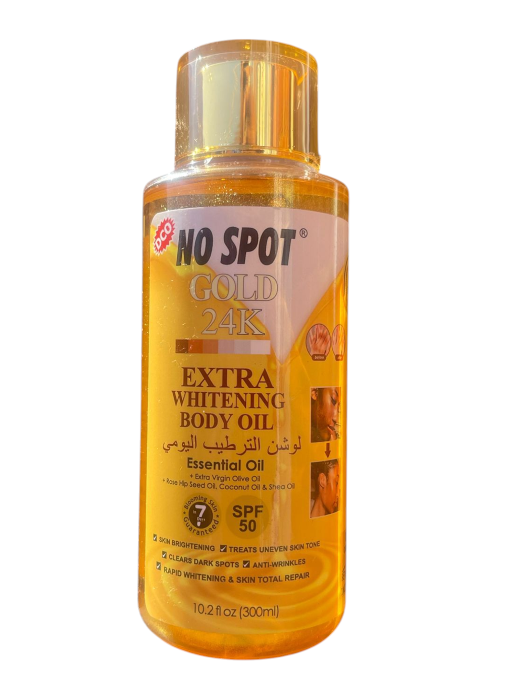 NO SPOT INJECTION 24K GOLD WHITENING BODY OIL 300ml