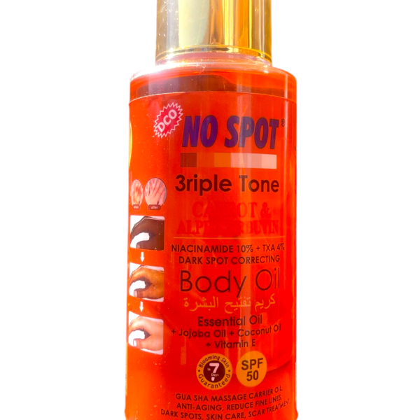 NO SPOT INJECTION 3RIPLE TONE CARROT AND ALPHA ARBUTIN BODY OIL190927101365