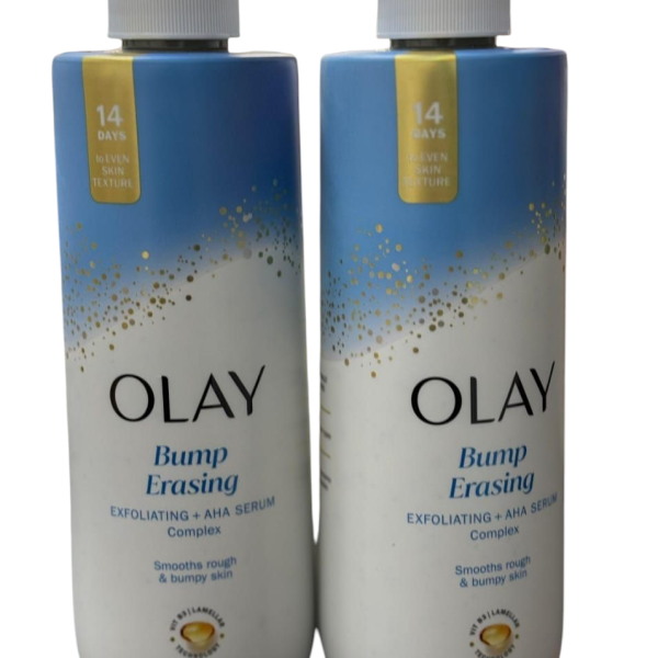 OLAY BUMP ERASING BODY WASH, EXFOLIATING PLUS AHA SERUM COMPLEX