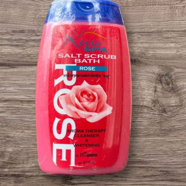 Kuu Spa Salt Scrub Bath – Rose
