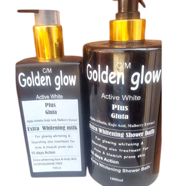 Golden Glow Active White Plus Gluta Whitening Body Milk and Shower Cream