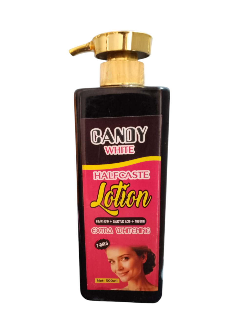 Candy White Halfcaste Body Lotion With kojic Acid, Salicyclic Acid And Arbutin 500ml