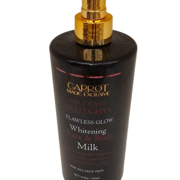 Carrot Magic Exclusive Halfcast Gluta Hya Flawless Glow Whitening Face And Body Lotion 500ml