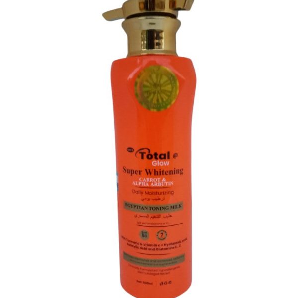 Total Glow Super Whitening Lotion With Carrot And Alpha Arbutin  500ml