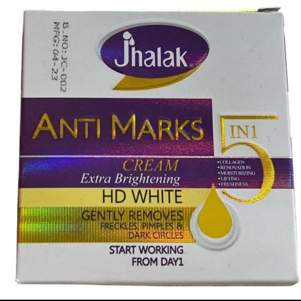 Jhalak Anti Marks Extra Brightening HD White Face Cream ...