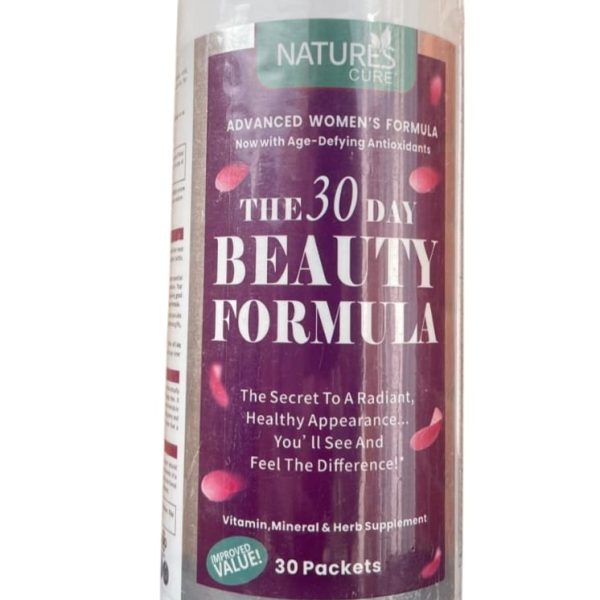 Nature's Cure 30 Day Beauty Formula for Radiant Healthy Appearance, 30Sachets