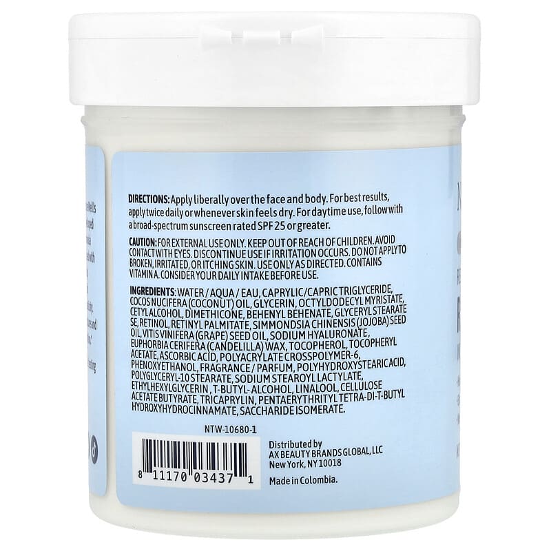 Naturewell Retinol, Intense Moisture Cream, 16 oz (454 g) - Image 2