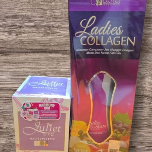 JULIET EVE BY SATIN SKINZ and LADIES COLLAGEN ANTI AGING SUPPLEMENT FOR WOMEN