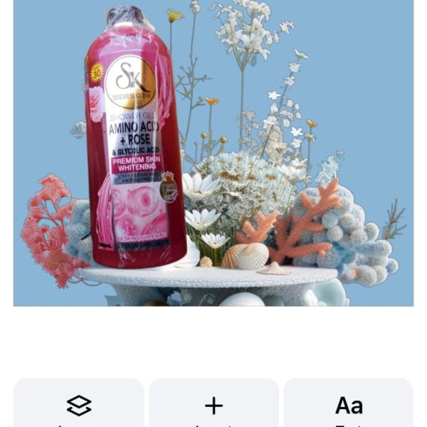 SK Duchess Glow Amino Acid + Rose and Glycolic Acid Shower Gel 1000ml